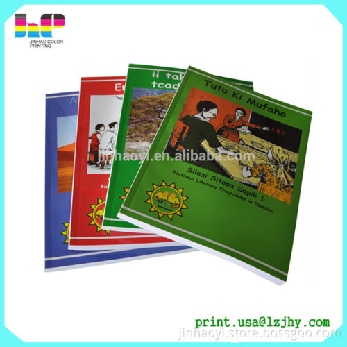 new design softcover book printing Softcover textbook thick book printing in China